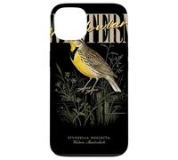 Carcasa para iPhone 13 Arte Vintage de observación de Aves de Western Meadowlark Love Birds
