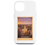 Carcasa para iPhone 13 Arte Vintage de Viaje aéreo del Independence Hall de Filadelfia por EE. UU.