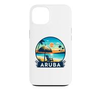 Carcasa para iPhone 13 Aruba Eagle Beach Tropical Sunset Viajes Diseño