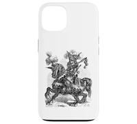 Carcasa para iPhone 13 Asigna a un Soldado con Cabeza de león Que Respira Fuego a Caballo