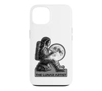 Carcasa para iPhone 13 Astronauta Dibujo Luna Sketch Espacio Artista Gráfico