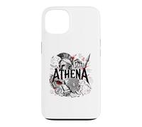 Carcasa para iPhone 13 Atenea Diosa Guerrera Griega Antigua Búho Esparta