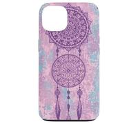 Carcasa para iPhone 13 Atrapasueños púrpura Boho mágico Batik étnico sueños de Bruja