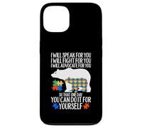 Carcasa para iPhone 13 Autismo Mama Bear I Will Speak Fight Advocate For You