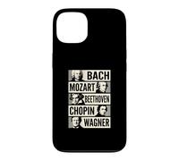 Carcasa para iPhone 13 Bach Mozart Beethoven Chopin Wagner Iconos Clásicos