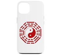 Carcasa para iPhone 13 Bagua Espejo Feng Shui Diseño Yin/Yang Ocho Trigramas Símbolo