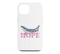 Carcasa para iPhone 13 Ballena jorobada Hope Line Art - Diseño detallado de Ballena