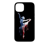 Carcasa para iPhone 13 Ballet American Flag USA Drip Graffiti Patriotismo Lover