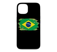 Carcasa para iPhone 13 Bandera de Brasil Orgullo Brasileño Ilustrado Grunge Tattered