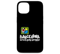 Carcasa para iPhone 13 Barcelona Amics per Sempre Frase Catalán Miro