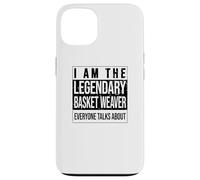 Carcasa para iPhone 13 Basket-Weaver, Nacido en el cumpleaños de Craftsman