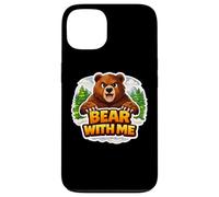 Carcasa para iPhone 13 Bear with Me Funny Wordplay Juego de Palabras Juego de Palabras Broma Frase Cita Divertido Dicho