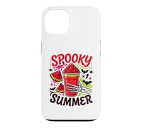Carcasa para iPhone 13 Bebida de Mano Spooky Summer Watermelon Skeleton