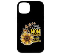 Carcasa para iPhone 13 Bendecidos de ser llamados Mamá y Abuela Sunflower Día de la Madre