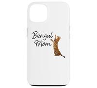 Carcasa para iPhone 13 Bengal Cat Mom I Mama Family Pet Friend for Men Women