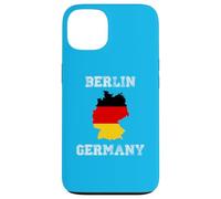 Carcasa para iPhone 13 Berlín Alemania Vintage Alemania Bandera Mapa Diseño