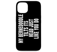 Carcasa para iPhone 13 Bernedoodle Dog Lover Tilt Head Funny Cute Men Women