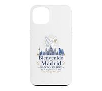 Carcasa para iPhone 13 Bienvenido a Madrid Santo Padre 2026 Paloma de Paz Católico