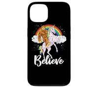 Carcasa para iPhone 13 Bigfoot Montar Unicornio Believe Yeti Sasquatch Rainbow