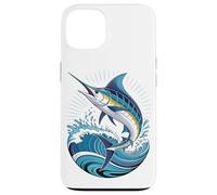 Carcasa para iPhone 13 Blue Marlin Ocean Graphic Fishing