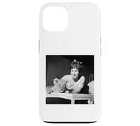 Carcasa para iPhone 13 Blue Peter Valarie Singleton con Cachorro En Zoo 1968