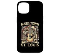 Carcasa para iPhone 13 Blues Town St Louis Souvenir Hombres Guitarra Música San Luis