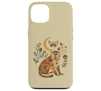 Carcasa para iPhone 13 Boho Celestial Baboon Moon Floral