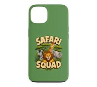 Carcasa para iPhone 13 Bonito diseño de tripulación de Safari Squad Zoo Jungle Animals