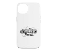 Carcasa para iPhone 13 Bosquejo de Paisaje Urbano del Puente de Carlos de Pr