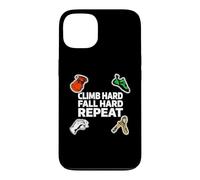 Carcasa para iPhone 13 Bouldering Rock Climb Hard Fall Hard Repeat