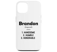Carcasa para iPhone 13 Brandon Definición Guapo Humilde Honorable Disfraz Brandon