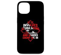 Carcasa para iPhone 13 Buceo | Si Involucra Buceo y Tiburones Cuenta Conmigo