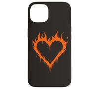 Carcasa para iPhone 13 Burning Heart Y2K Grunge