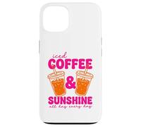 Carcasa para iPhone 13 Café Helado y Bebida de Verano Sunshine Cold Brew