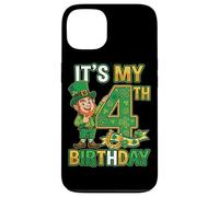 Carcasa para iPhone 13 Camisa de 4º cumpleaños para el día de San Patricio Lucky 4 años niño niña