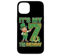 Carcasa para iPhone 13 Camisa de 7º cumpleaños del día de San Patricio de la Suerte 7 cumpleaños niño niña