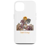 Carcasa para iPhone 13 Camisa de San Jorge Montando en un Caballo
