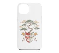 Carcasa para iPhone 13 Camiseta Cyber Samurai Máscara De Demonio Japonés