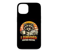 Carcasa para iPhone 13 Camiseta Divertida con Texto en inglés I Survived Another Meeting