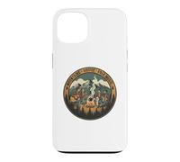 Carcasa para iPhone 13 Camping Vacation Mountains Coffee and Folk Music