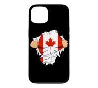 Carcasa para iPhone 13 Canadian Superhero Canada Flag Patriot Gift