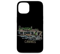 Carcasa para iPhone 13 Cannes Francia Viaje Souvenir Historic City Monumento Regalo