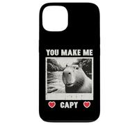 Carcasa para iPhone 13 Capybara Selfie Make Me Capy Hombres Mujeres Niños