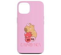 Carcasa para iPhone 13 Capybara Valentine XO Love Hearts Día de San Valentín