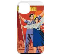 Carcasa para iPhone 13 Cartel de Propaganda de Corea del Norte, Divertido Disfraz