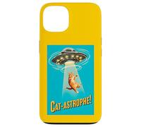 Carcasa para iPhone 13 Cat-astrophe! - Póster de la película Vintage Retro de platillo Volador OVNI