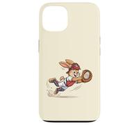 Carcasa para iPhone 13 Catch The Eggs Funny Easter Bunny Buceo Atrapa Béisbol
