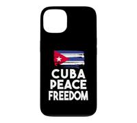 Carcasa para iPhone 13 Causa Cuba Bandera Paz y Libertad