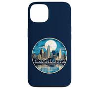 Carcasa para iPhone 13 Centro de Charlotte Moonlight Carolina del Norte Horizonte NC