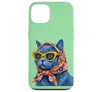 Carcasa para iPhone 13 Chartreux Fashion Cats - Portada de Revista, diseño de Gatos